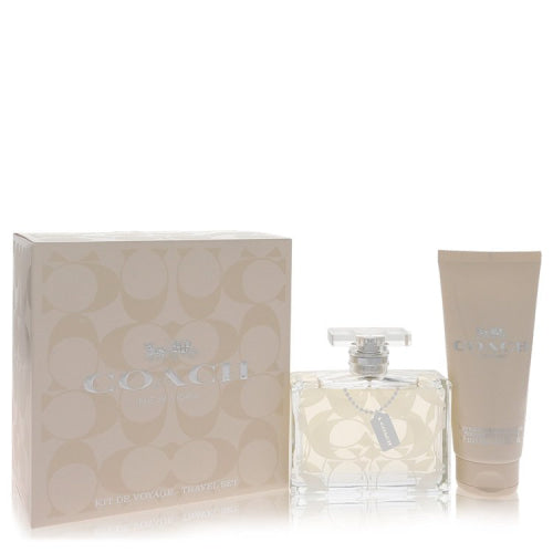 Coach Signature by CoachGift Set -- 3.3 oz Eau De Parfum + 3.3 oz Body Lotion Travel Set -- / -- / Alcohol, Amber, Woody, Aldehyde, Oils
