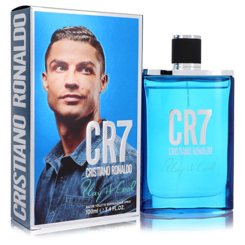 CR7 Play It Cool by Cristiano RonaldoEau De Toilette Spray 3.4 oz 3.4 oz / 100 ml / Alcohol, Amber, Woody, Aldehyde, Oils Men