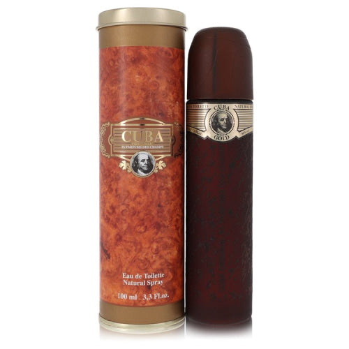 Cuba Gold by FragluxeEau De Toilette Spray 3.4 oz 3.4 oz / 100 ml / Alcohol, Amber, Woody, Aldehyde, Oils Men