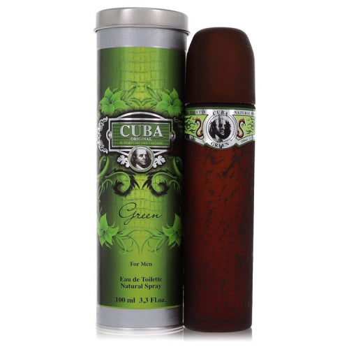 Cuba Green by FragluxeEau De Toilette Spray 3.4 oz 3.4 oz / 100 ml / Alcohol, Amber, Woody, Aldehyde, Oils Men