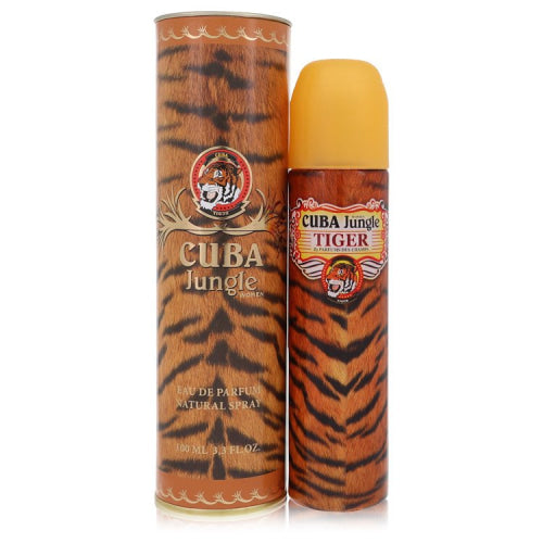 Cuba Jungle Tiger by FragluxeEau De Parfum Spray 3.4 oz 3.4 oz / 100 ml / Alcohol, Amber, Woody, Aldehyde, Oils Women