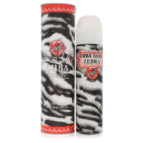 Cuba Jungle Zebra by FragluxeEau De Parfum Spray 3.4 oz 3.4 oz / 100 ml / Alcohol, Amber, Woody, Aldehyde, Oils Women