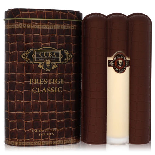 Cuba Prestige Gold by FragluxeEau De Toilette Spray 3 oz 3 oz / 90 ml / Alcohol, Amber, Woody, Aldehyde, Oils Men