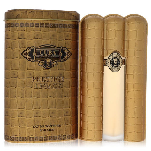Cuba Prestige Legacy by CubaEau De Toilette Spray 3 oz 3 oz / 90 ml / Alcohol, Amber, Woody, Aldehyde, Oils Men