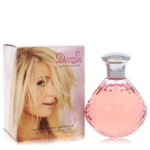 Dazzle by Paris HiltonEau De Parfum Spray 4.2 oz 4.2 oz / 125 ml / Alcohol, Amber, Woody, Aldehyde, Oils Women