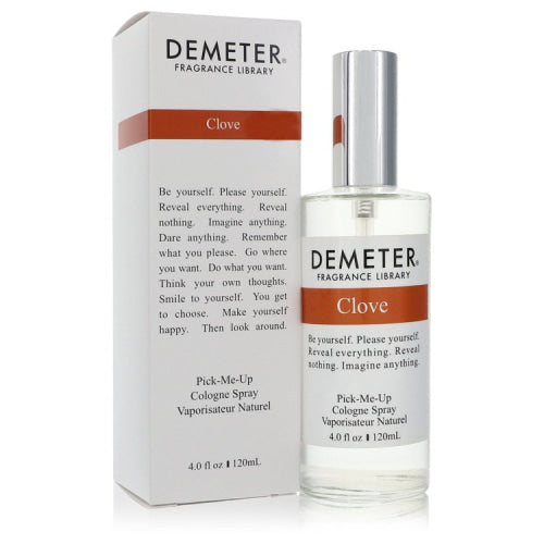 Demeter Clove by DemeterPick Me Up Cologne Spray (Unisex) 4 oz 4 oz / 120 ml / Alcohol, Amber, Woody, Aldehyde, Oils Unisex