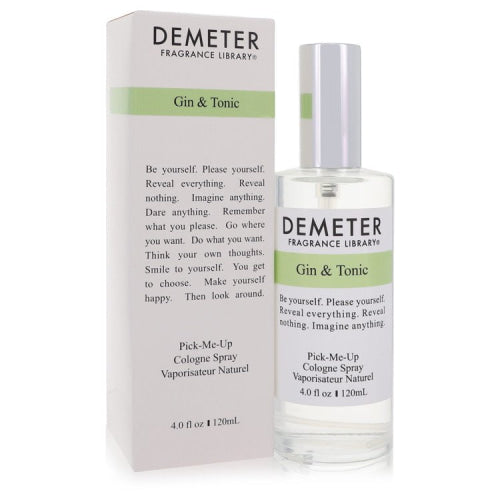Demeter Gin & Tonic by DemeterCologne Spray 4 oz 4 oz / 120 ml / Alcohol, Amber, Woody, Aldehyde, Oils Men