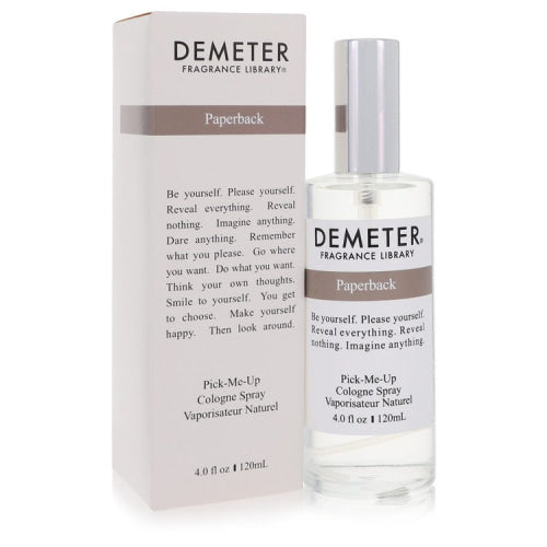 Demeter Paperback by DemeterCologne Spray 4 oz 4 oz / 120 ml / Alcohol, Amber, Woody, Aldehyde, Oils Women