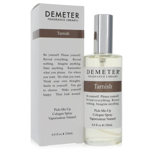 Demeter Tarnish by DemeterCologne Spray (Unisex) 4 oz 4 oz / 120 ml / Alcohol, Amber, Woody, Aldehyde, Oils Men