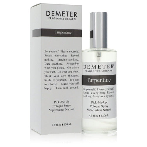 Demeter Turpentine by DemeterCologne Spray (Unisex) 4 oz 4 oz / 120 ml / Alcohol, Amber, Woody, Aldehyde, Oils Unisex