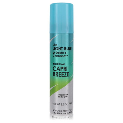 Designer Imposters Capri Breeze by Parfums De CoeurBody Spray 2.5 oz 2.5 oz / 75 ml / Alcohol, Amber, Woody, Aldehyde, Oils Women