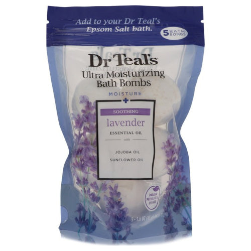 Dr Teal’s Ultra Moisturizing Bath Bombs by Dr Teal’sFive (5) 1.6 oz Moisture Soothing Bath Bombs with Lavender Essential Oils Jojoba Oil