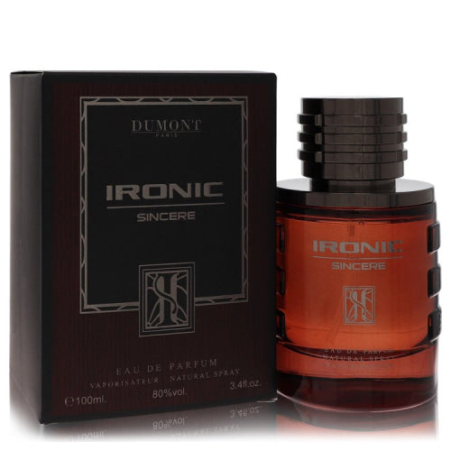 Dumont Ironic Sincere by Dumont ParisEau De Parfum Spray 3.4 oz 3.4 oz / 100 ml / Alcohol, Amber, Woody, Aldehyde, Oils Men