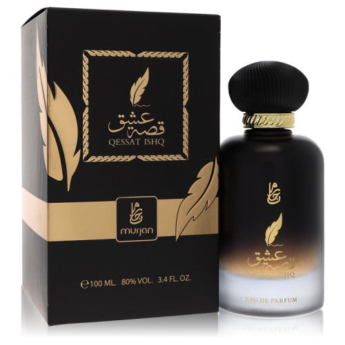 Dumont Murjan Qessat Ishq by Dumont ParisEau De Parfum Spray (Unisex) 3.4 oz 3.4 oz / 100 ml / Alcohol, Amber, Woody, Aldehyde, Oils Unisex