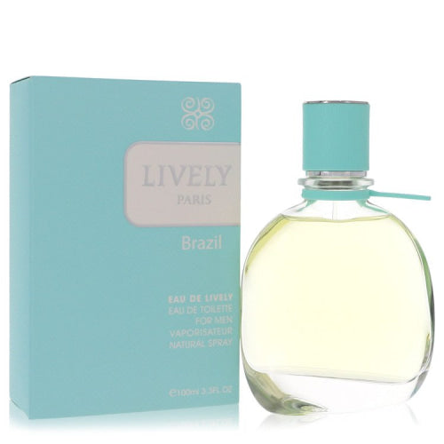 Eau De Lively Brazil by Parfums LivelyEau De Toilette Spray 3.3 oz 3.3 oz / 100 ml / Alcohol, Amber, Woody, Aldehyde, Oils Men