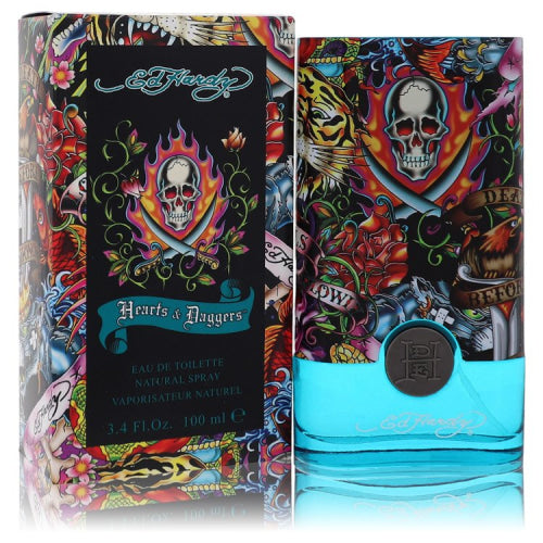 Ed Hardy Hearts & Daggers by Christian AudigierEau De Toilette Spray 3.4 oz 3.4 oz / 100 ml / Alcohol, Amber, Woody, Aldehyde, Oils Men