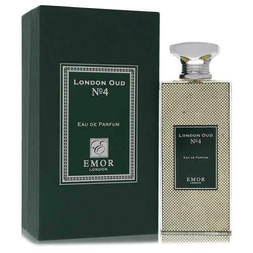 Emor London Oud No. 4 by Emor LondonEau De Parfum Spray (Unisex) 4.2 oz 4.2 oz / 125 ml / Alcohol, Amber, Woody, Aldehyde, Oils Unisex