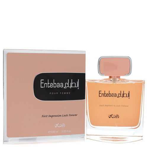 Entebaa by RasasiEau De Parfum Spray 3.33 oz 3.33 oz / 98 ml / Alcohol, Amber, Woody, Aldehyde, Oils Women