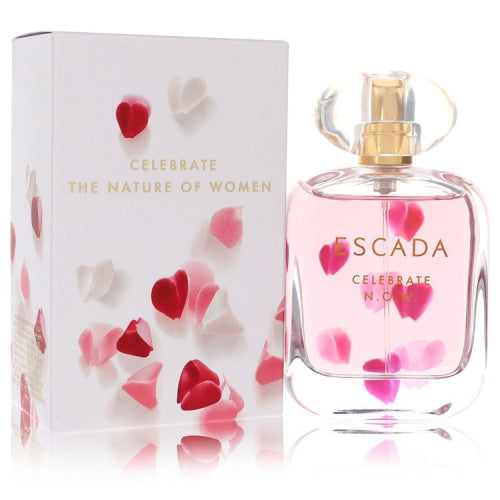 Escada Celebrate Now by EscadaEau De Parfum Spray 2.7 oz 2.7 oz / 80 ml / Alcohol, Amber, Woody, Aldehyde, Oils Women