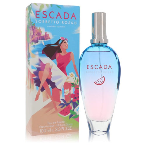 Escada Sorbetto Rosso by EscadaEau De Toilette Spray 3.3 oz 3.3 oz / 100 ml / Alcohol, Amber, Woody, Aldehyde, Oils Women