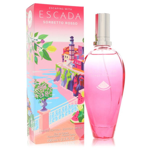 Escada Sorbetto Rosso by EscadaEau De Toilette Spray (Limited Edition) 3.3 oz 3.3 oz / 100 ml / Alcohol, Amber, Woody, Aldehyde, Oils Women