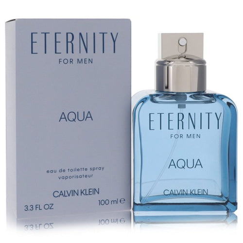 Eternity Aqua by Calvin KleinEau De Toilette Spray 3.4 oz 3.4 oz / 100 ml / Alcohol, Amber, Woody, Aldehyde, Oils Men