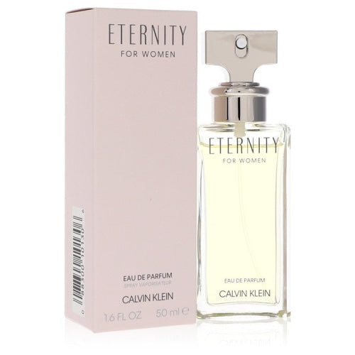 Eternity by Calvin KleinEau De Parfum Spray 1.7 oz 1.7 oz / 50 ml / Alcohol, Amber, Woody, Aldehyde, Oils Women