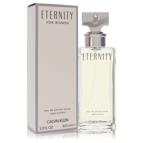 Eternity by Calvin KleinEau De Parfum Spray 3.3 oz 3.3 oz / 100 ml / Alcohol, Amber, Woody, Aldehyde, Oils Women