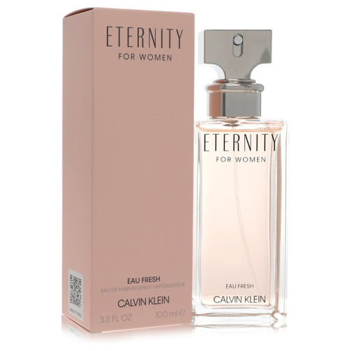 Eternity Eau Fresh by Calvin KleinEau De Parfum Spray 3.4 oz 3.4 oz / 100 ml / Alcohol, Amber, Woody, Aldehyde, Oils Women