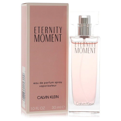 Eternity Moment by Calvin KleinEau De Parfum Spray 1 oz 1 oz / 30 ml / Alcohol, Amber, Woody, Aldehyde, Oils Women