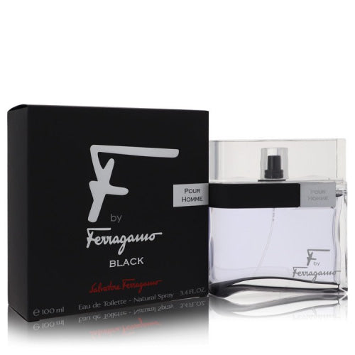 F Black by Salvatore FerragamoEau De Toilette Spray 3.4 oz 3.4 oz / 100 ml / Alcohol, Amber, Woody, Aldehyde, Oils Men