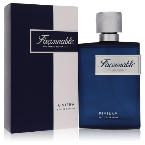 Faconnable Riviera by FaconnableEau De Parfum Spray 3 oz 3 oz / 90 ml / Alcohol, Amber, Woody, Aldehyde, Oils Men
