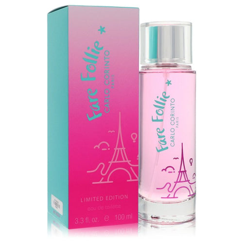 Fare Follie by Carlo CorintoEau De Toilette Spray (Limited Edition) 3.3 oz 3.3 oz / 100 ml / Alcohol, Amber, Woody, Aldehyde, Oils Women