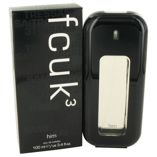 Fcuk 3 by French ConnectionEau De Toilette Spray 3.4 oz 3.4 oz / 100 ml / Alcohol, Amber, Woody, Aldehyde, Oils Men