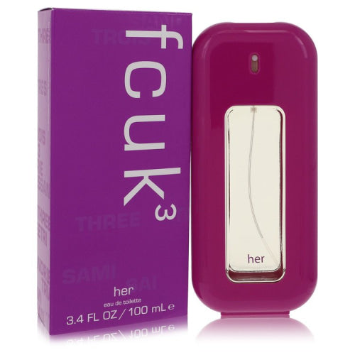 Fcuk 3 by French ConnectionEau De Toilette Spray 3.4 oz 3.4 oz / 100 ml / Alcohol, Amber, Woody, Aldehyde, Oils Women