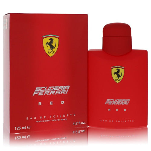 Ferrari Scuderia Red by FerrariEau De Toilette Spray 4.2 oz 4.2 oz / 125 ml / Alcohol, Amber, Woody, Aldehyde, Oils Men