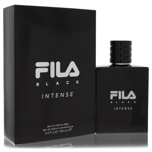 Fila Black Intense by FilaEau De Parfum Spray 3.4 oz 3.4 oz / 100 ml / Alcohol, Amber, Woody, Aldehyde, Oils Men