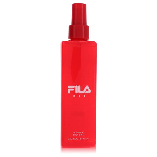 Fila Red by FilaBody Spray 8.4 oz 8.4 oz / 248 ml / Alcohol, Amber, Woody, Aldehyde, Oils Men