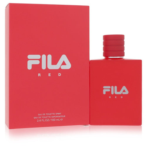 Fila Red by FilaEau De Toilette Spray 3.4 oz 3.4 oz / 100 ml / Alcohol, Amber, Woody, Aldehyde, Oils Men