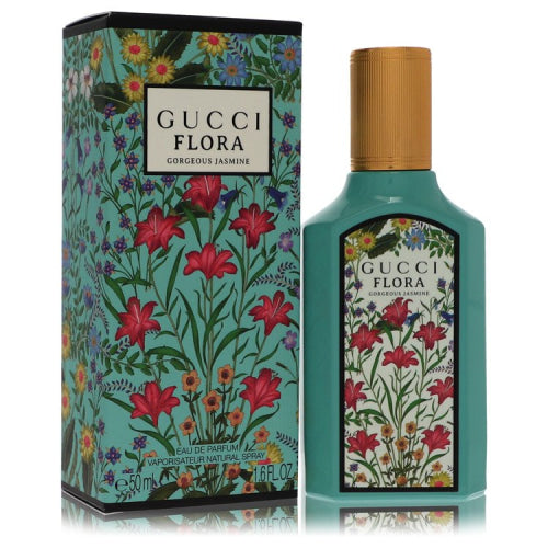 Flora Gorgeous Jasmine by GucciEau De Parfum Spray 1.6 oz 1.6 oz / 50 ml / Alcohol, Amber, Woody, Aldehyde, Oils Women