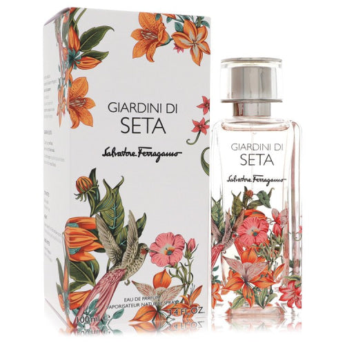 Giardini Di Seta by Salvatore FerragamoEau De Parfum Spray (Unisex) 3.4 oz 3.4 oz / 100 ml / Alcohol, Amber, Woody, Aldehyde, Oils Unisex