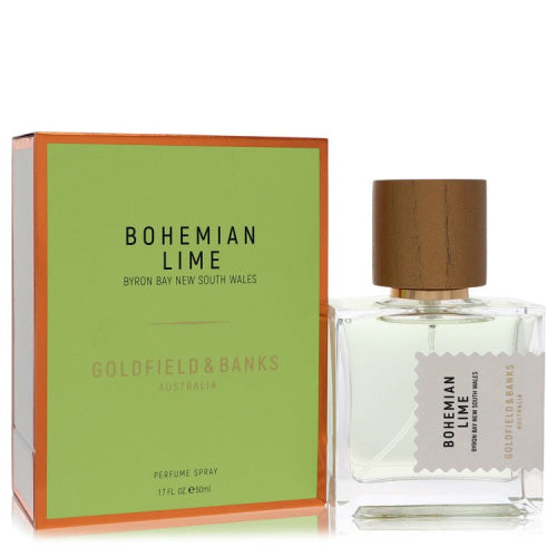 Goldfield & Banks Bohemian Lime by Goldfield & BanksPerfume Spray (Unisex) 1.7 oz 1.7 oz / 50 ml / Alcohol, Amber, Woody, Aldehyde, Oils