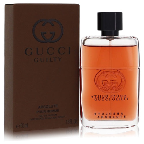 Gucci Guilty Absolute by GucciEau De Parfum Spray 1.6 oz 1.6 oz / 50 ml / Alcohol, Amber, Woody, Aldehyde, Oils Men