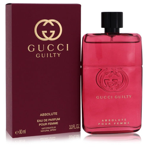 Gucci Guilty Absolute by GucciEau De Parfum Spray 3 oz 3 oz / 90 ml / Alcohol, Amber, Woody, Aldehyde, Oils Women