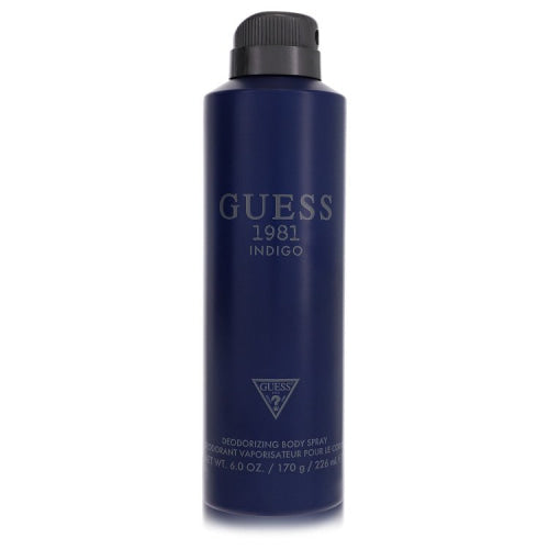 Guess 1981 Indigo by GuessBody Spray 6 oz 6 oz / 177 ml / Alcohol, Amber, Woody, Aldehyde, Oils Men