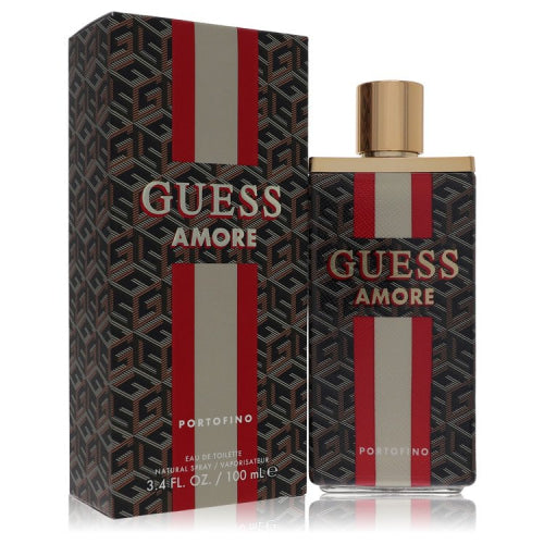 Guess Amore Portofino by GuessEau De Toilette Spray (Unisex) 3.4 oz 3.4 oz / 100 ml / Alcohol, Amber, Woody, Aldehyde, Oils Unisex