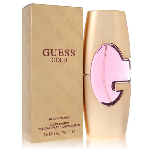 Guess Gold by GuessEau De Parfum Spray 2.5 oz 2.5 oz / 75 ml / Alcohol, Amber, Woody, Aldehyde, Oils Women