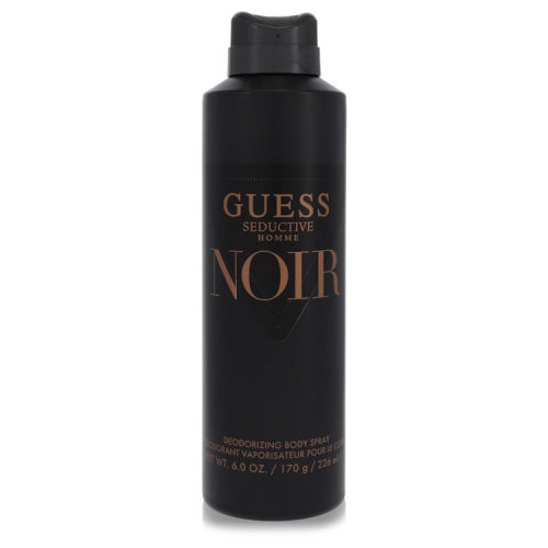 Guess Seductive Homme Noir by GuessBody Spray 6 oz 6 oz / 177 ml / Alcohol, Amber, Woody, Aldehyde, Oils Men
