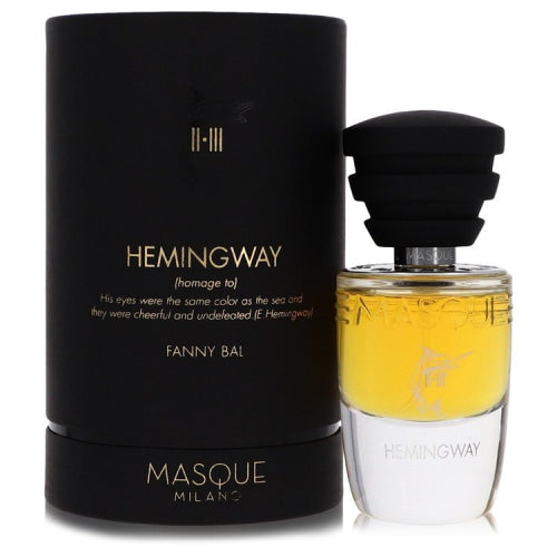 Hemingway by Masque MilanoEau De Parfum Spray (Unisex) 1.18 oz 1.18 oz / 35 ml / Alcohol, Amber, Woody, Aldehyde, Oils Unisex