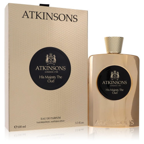 His Majesty The Oud by AtkinsonsEau De Parfum Spray 3.3 oz 3.3 oz / 100 ml / Alcohol, Amber, Woody, Aldehyde, Oils Men